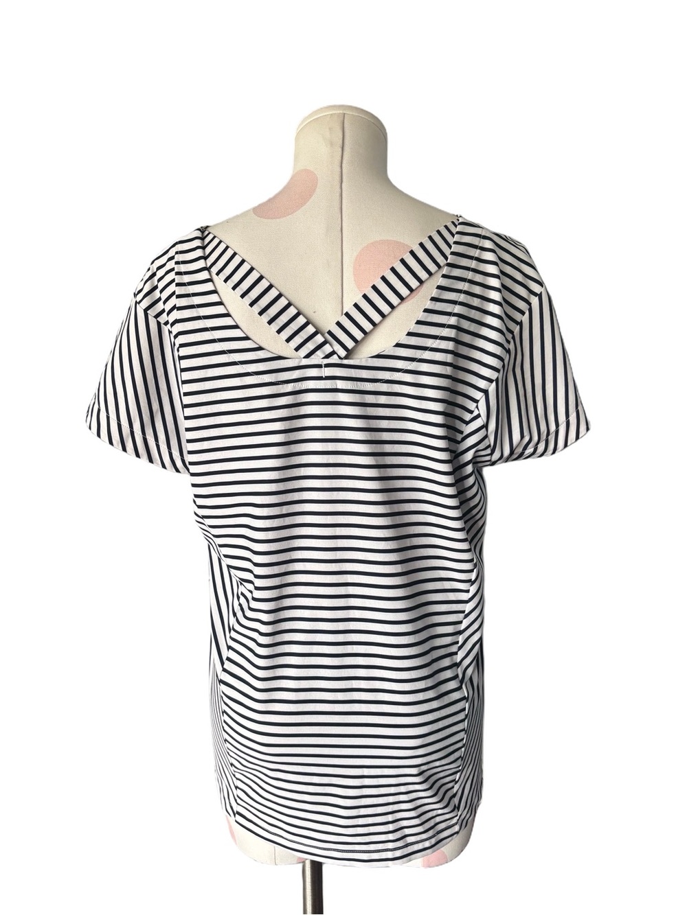 Helly Hansen Striped Short Sleeve Top – White Navy – large - Picture 4 of 8